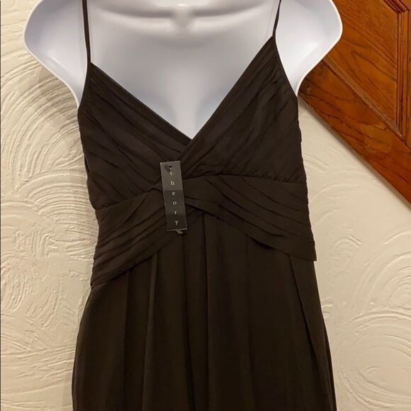 NWT Theory silk flowy dress size 6 - Picture 3 of 5